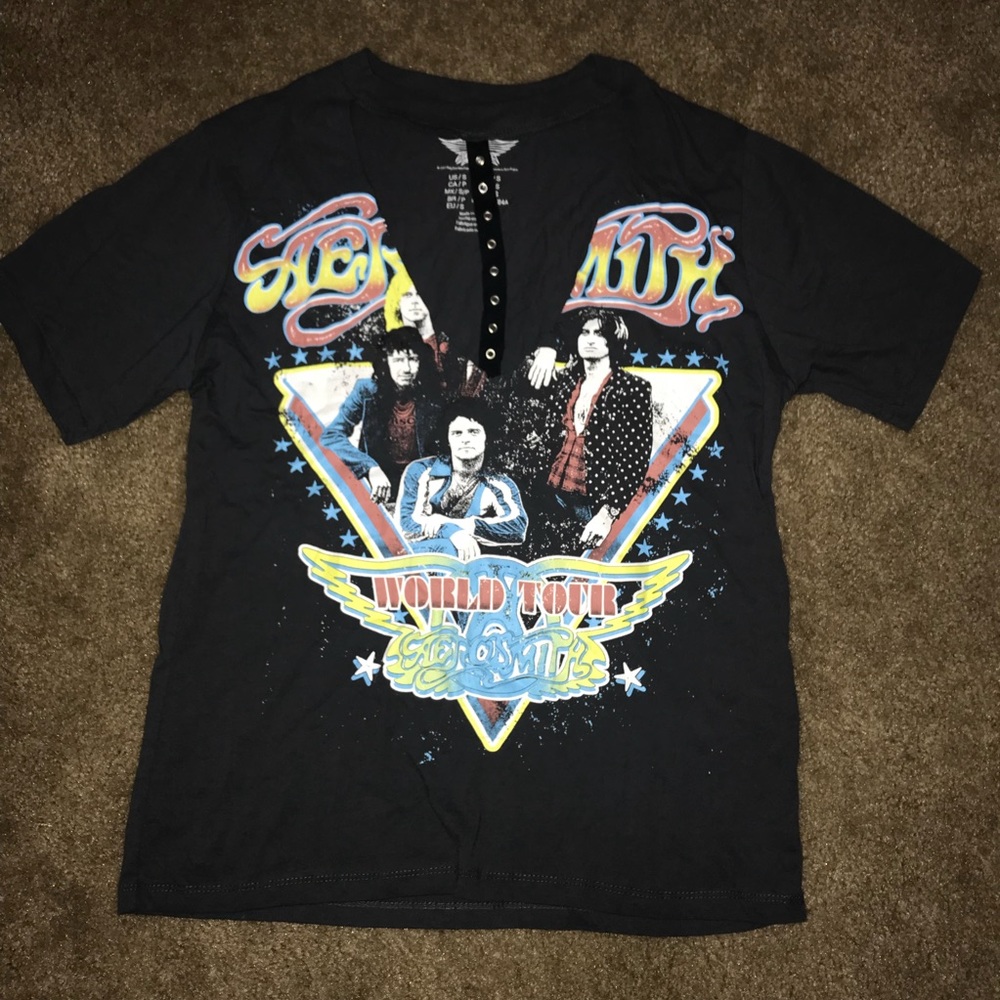 Grey Aerosmith Choker Top